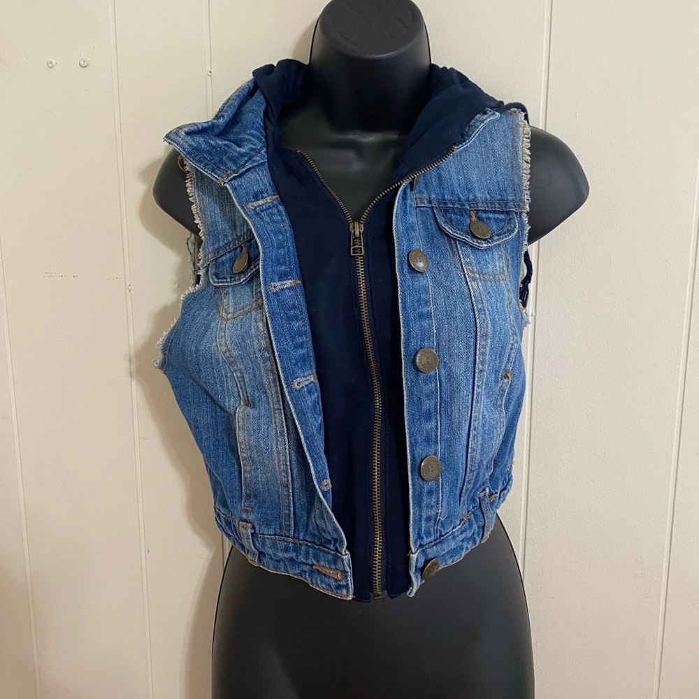 Highway Jeans Cropped Jean Vest